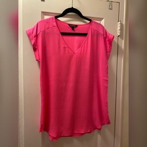 Silk hot pink top